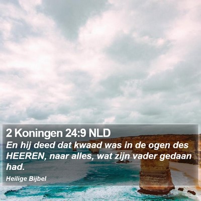 2 Koningen 24:9 NLD Bible Verse Image