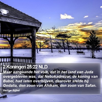 2 Koningen 25:22 NLD Bible Verse Image