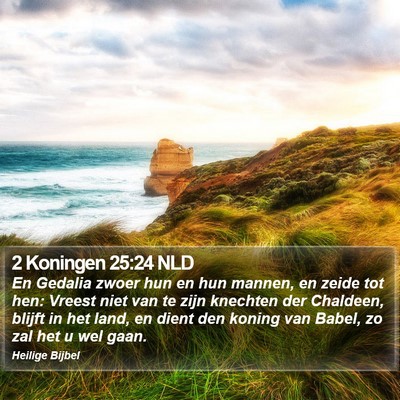 2 Koningen 25:24 NLD Bible Verse Image