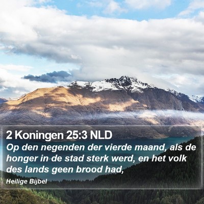 2 Koningen 25:3 NLD Bible Verse Image