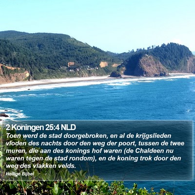 2 Koningen 25:4 NLD Bible Verse Image