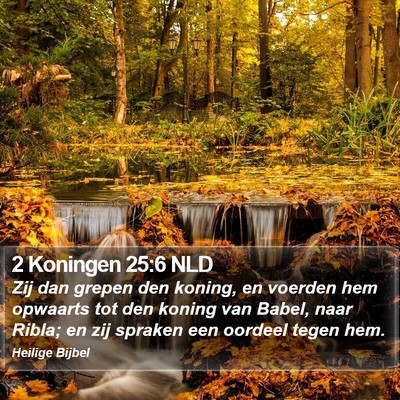 2 Koningen 25:6 NLD Bible Verse Image