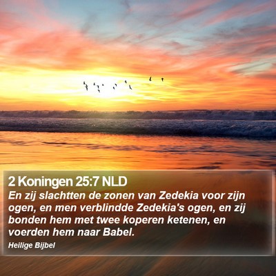 2 Koningen 25:7 NLD Bible Verse Image