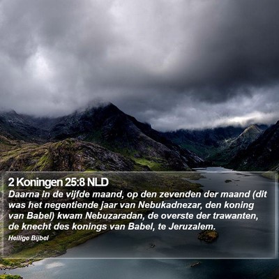 2 Koningen 25:8 NLD Bible Verse Image