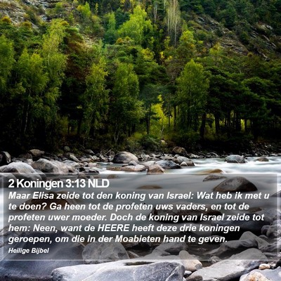 2 Koningen 3:13 NLD Bible Verse Image