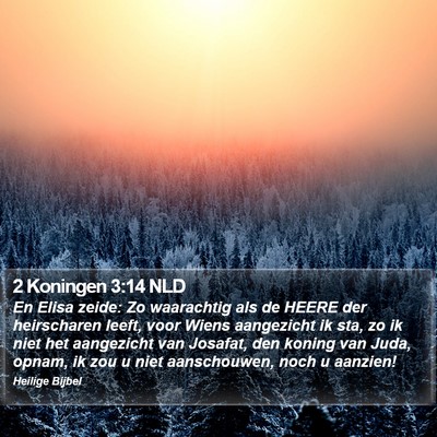 2 Koningen 3:14 NLD Bible Verse Image