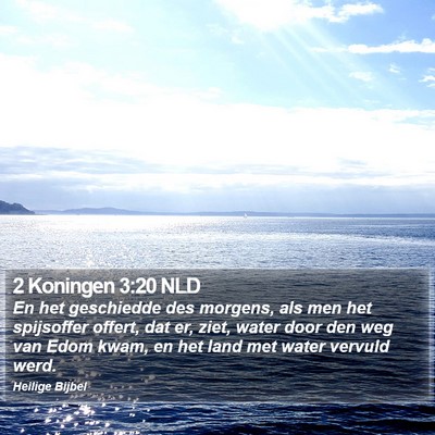 2 Koningen 3:20 NLD Bible Verse Image