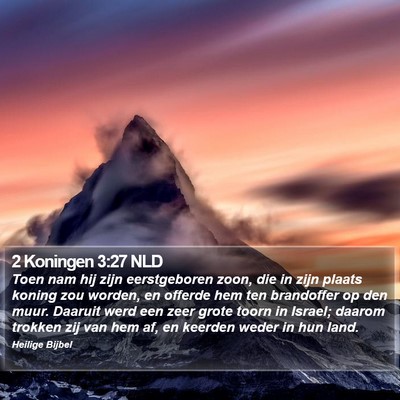 2 Koningen 3:27 NLD Bible Verse Image