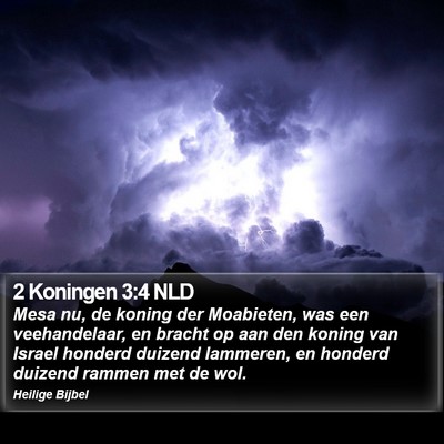 2 Koningen 3:4 NLD Bible Verse Image