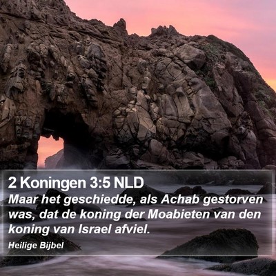 2 Koningen 3:5 NLD Bible Verse Image
