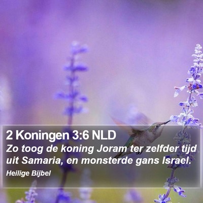2 Koningen 3:6 NLD Bible Verse Image