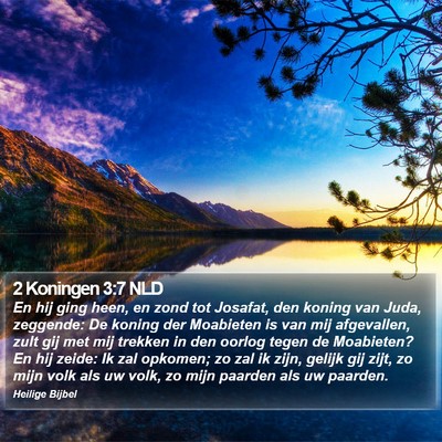 2 Koningen 3:7 NLD Bible Verse Image