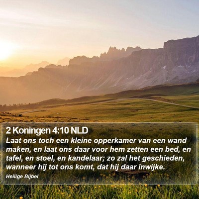 2 Koningen 4:10 NLD Bible Verse Image