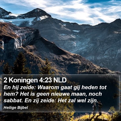 2 Koningen 4:23 NLD Bible Verse Image