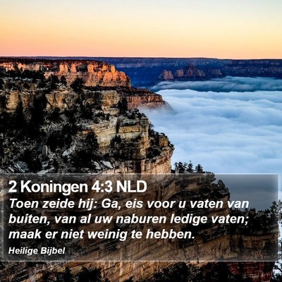 2 Koningen 4:3 NLD Bible Verse Image