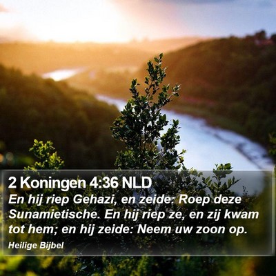 2 Koningen 4:36 NLD Bible Verse Image