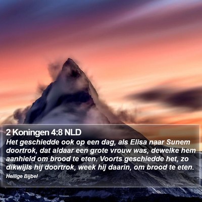2 Koningen 4:8 NLD Bible Verse Image