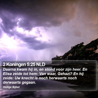 2 Koningen 5:25 NLD Bible Verse Image