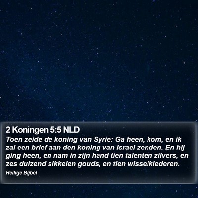 2 Koningen 5:5 NLD Bible Verse Image