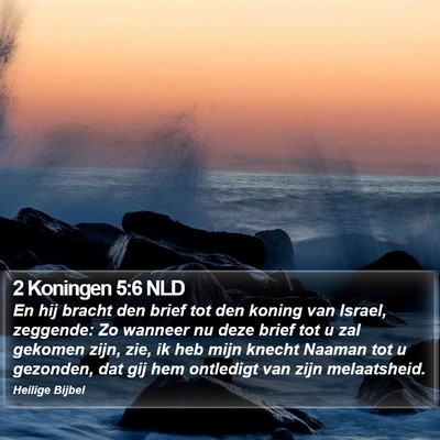 2 Koningen 5:6 NLD Bible Verse Image
