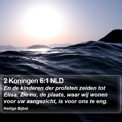 2 Koningen 6:1 NLD Bible Verse Image