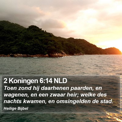 2 Koningen 6:14 NLD Bible Verse Image