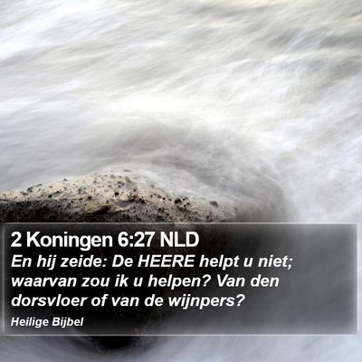 2 Koningen 6:27 NLD Bible Verse Image