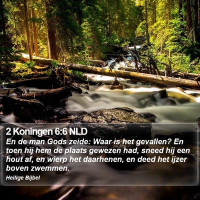 2 Koningen 6:6 NLD Bible Verse Image