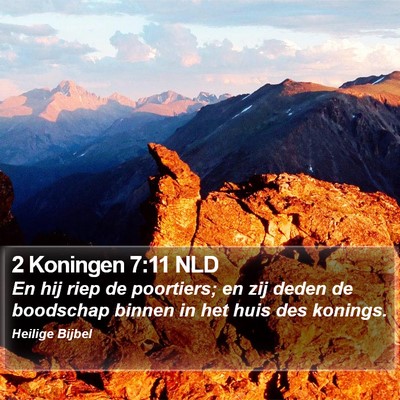 2 Koningen 7:11 NLD Bible Verse Image