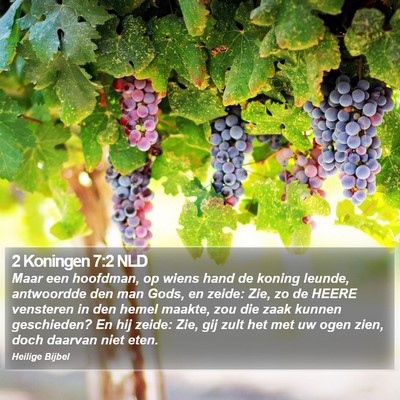 2 Koningen 7:2 NLD Bible Verse Image
