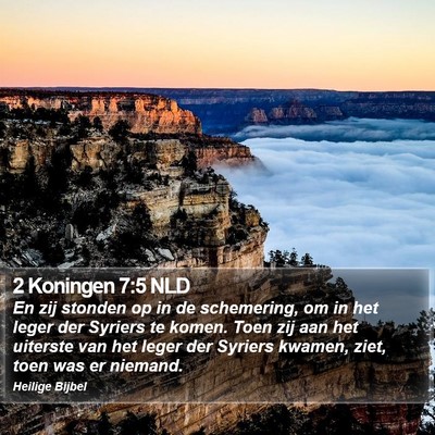 2 Koningen 7:5 NLD Bible Verse Image