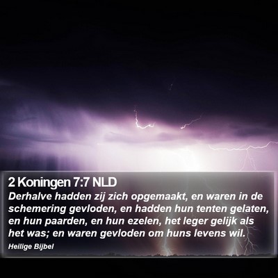 2 Koningen 7:7 NLD Bible Verse Image