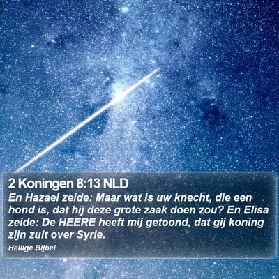 2 Koningen 8:13 NLD Bible Verse Image