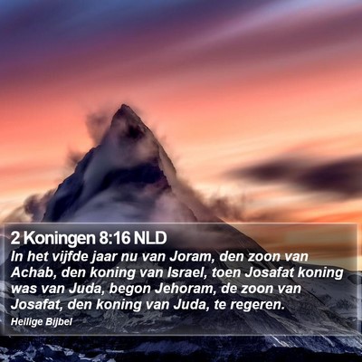 2 Koningen 8:16 NLD Bible Verse Image