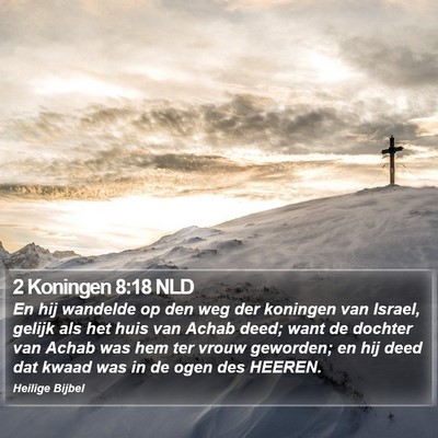 2 Koningen 8:18 NLD Bible Verse Image