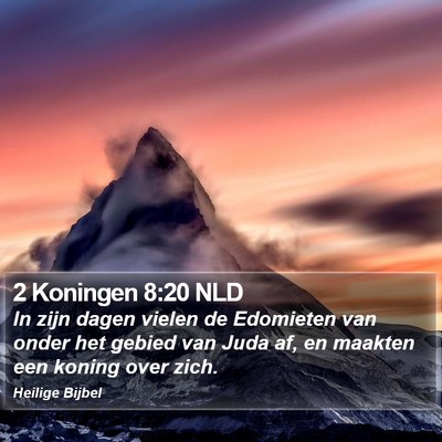 2 Koningen 8:20 NLD Bible Verse Image