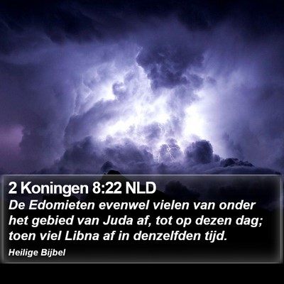 2 Koningen 8:22 NLD Bible Verse Image
