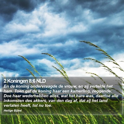 2 Koningen 8:6 NLD Bible Verse Image