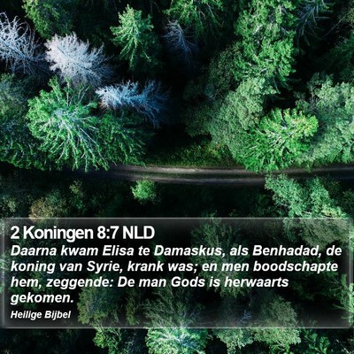 2 Koningen 8:7 NLD Bible Verse Image
