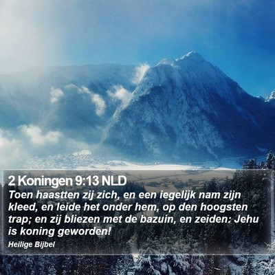 2 Koningen 9:13 NLD Bible Verse Image