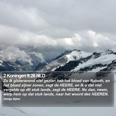 2 Koningen 9:26 NLD Bible Verse Image