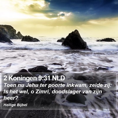 2 Koningen 9:31 NLD Bible Verse Image