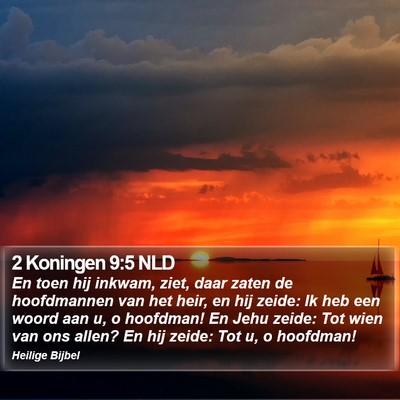 2 Koningen 9:5 NLD Bible Verse Image