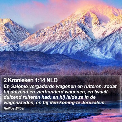 2 Kronieken 1:14 NLD Bible Verse Image