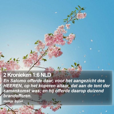 2 Kronieken 1:6 NLD Bible Verse Image
