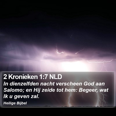 2 Kronieken 1:7 NLD Bible Verse Image