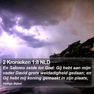 2 Kronieken 1:8 NLD Bible Verse Image