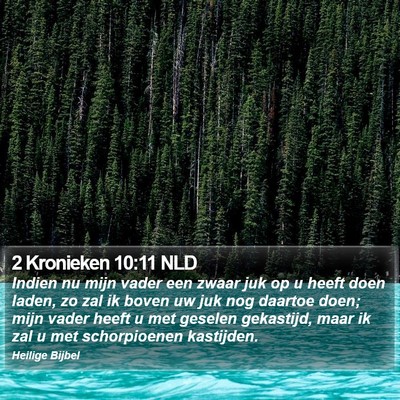 2 Kronieken 10:11 NLD Bible Verse Image