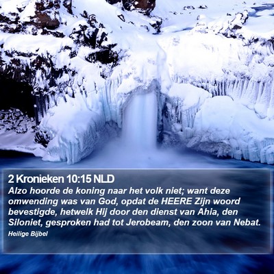 2 Kronieken 10:15 NLD Bible Verse Image