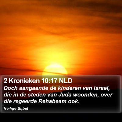2 Kronieken 10:17 NLD Bible Verse Image